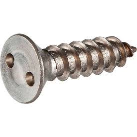 Tamperproof Security Spanner Sheet Metal Screw, Flat Head, 18-8 Stainless Steel, Qty 2 F7890