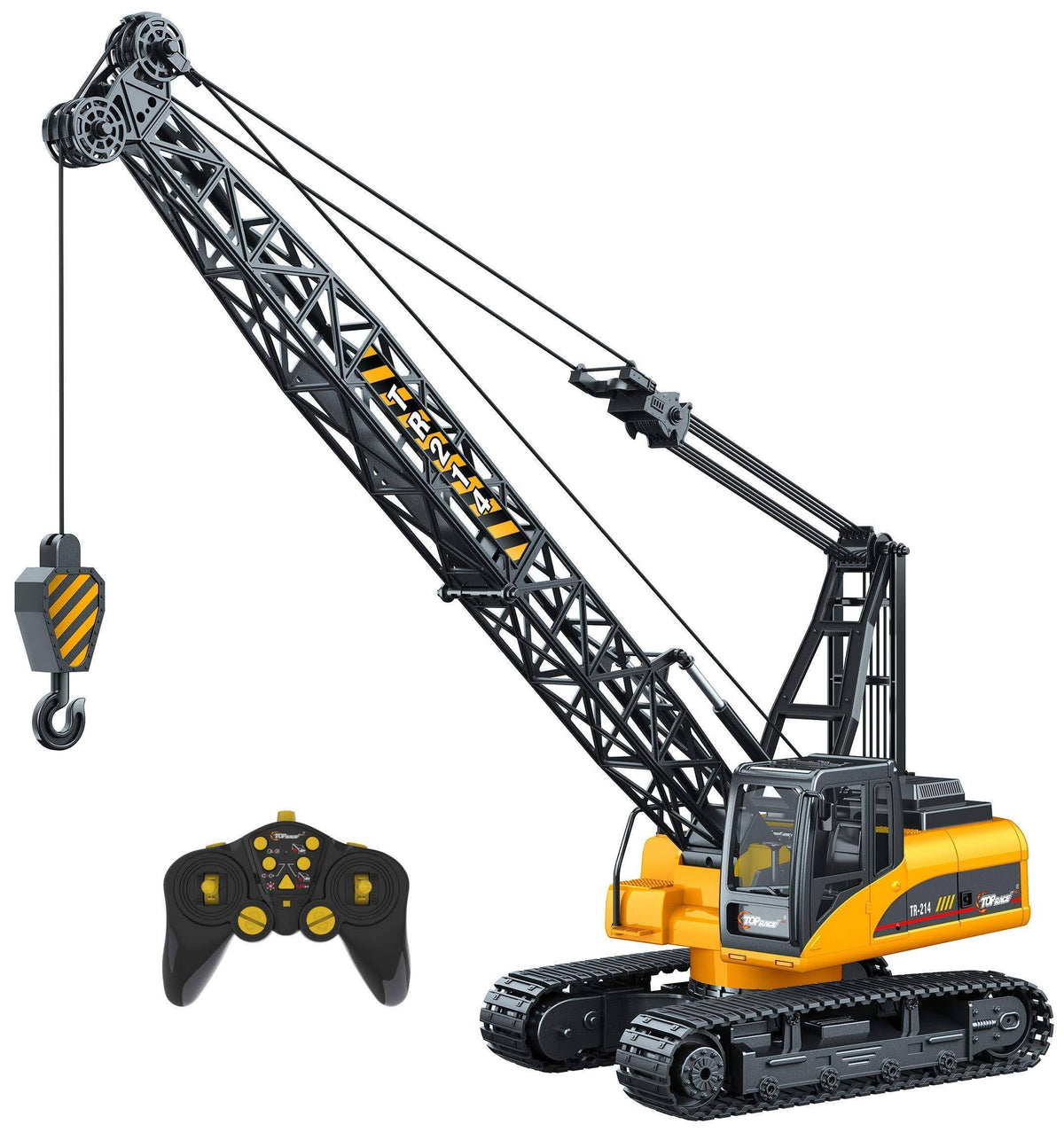 15 Channel Remote Control Crane 1 14 Scale Battery Powered RC Construction Toy with Heavy Metal Hook R1925