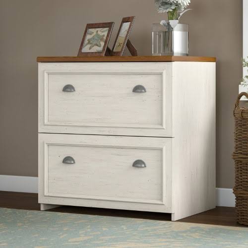 Antique White Lateral File Cabinet V180
