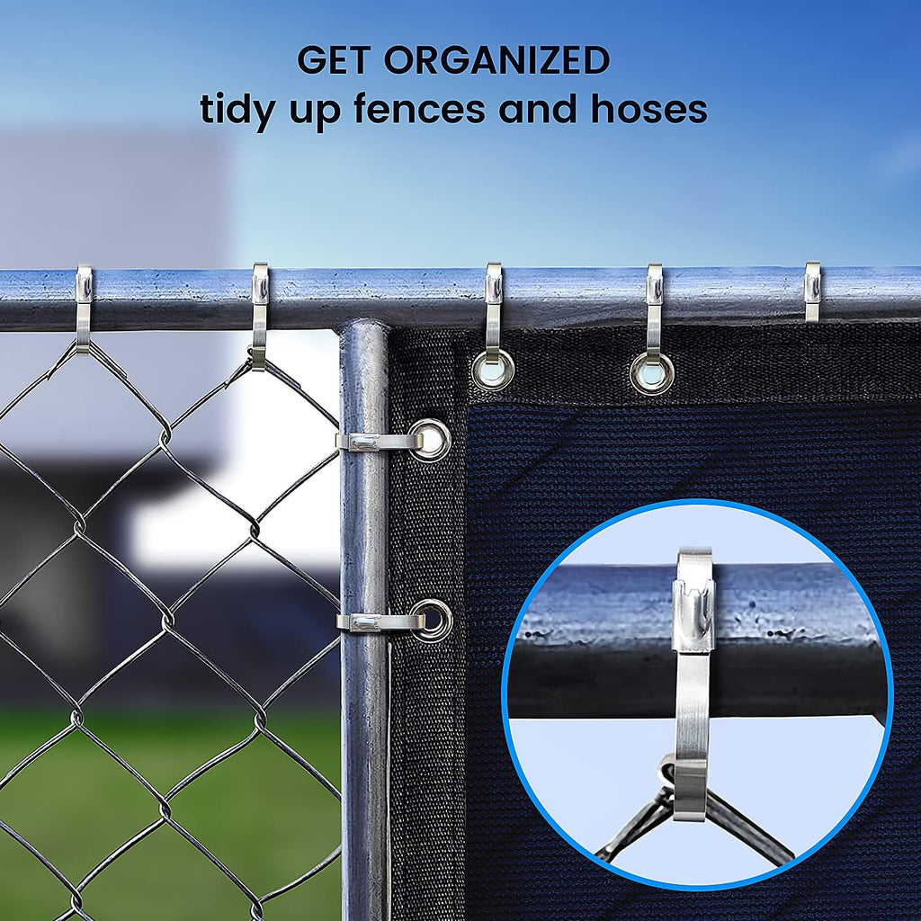 Metal Zip Ties, 100 Pcs 11.8 Inch, 304 Stainless Steel Cable Ties T66191