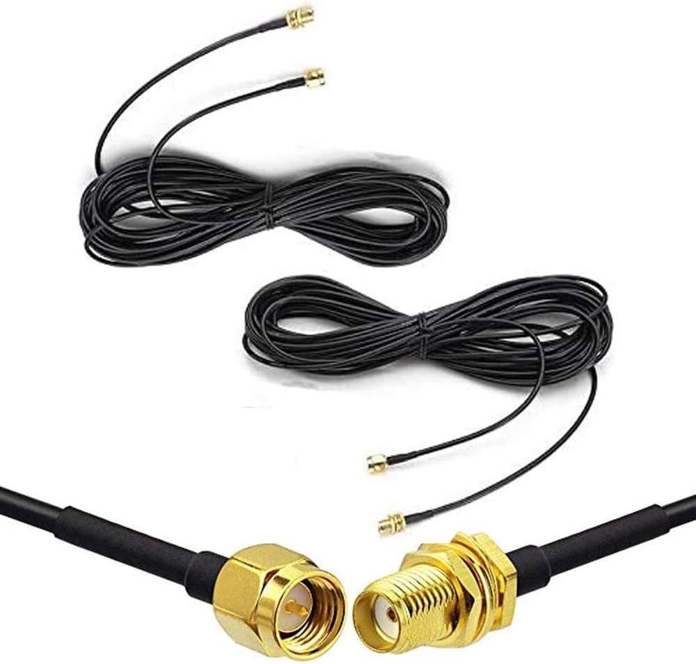 SMA Male to SMA Female RF Connector Extension Cable Pack of 2 Q7539