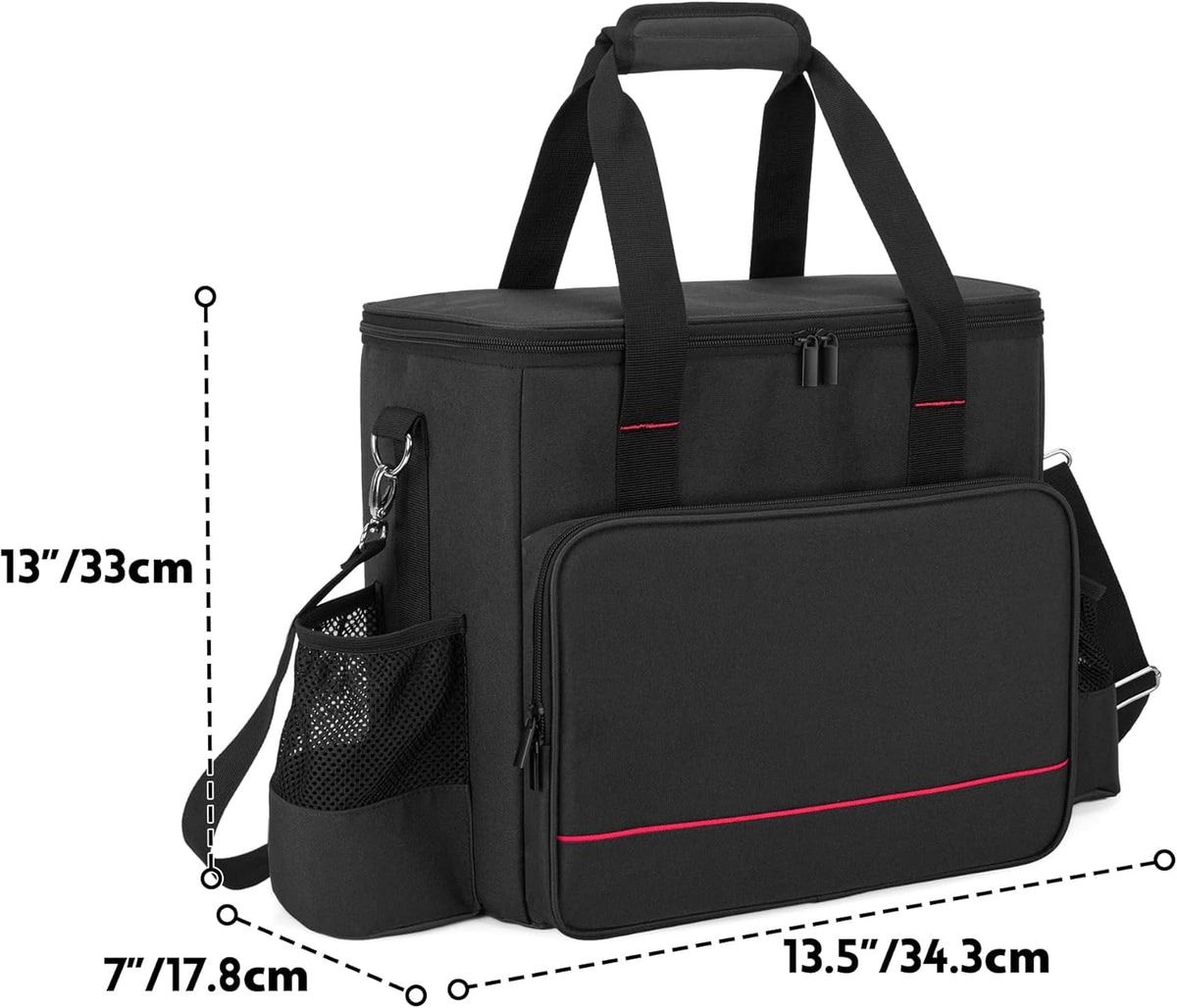 Portable Heater Carry Bag with Pockets and Handles Black K984015