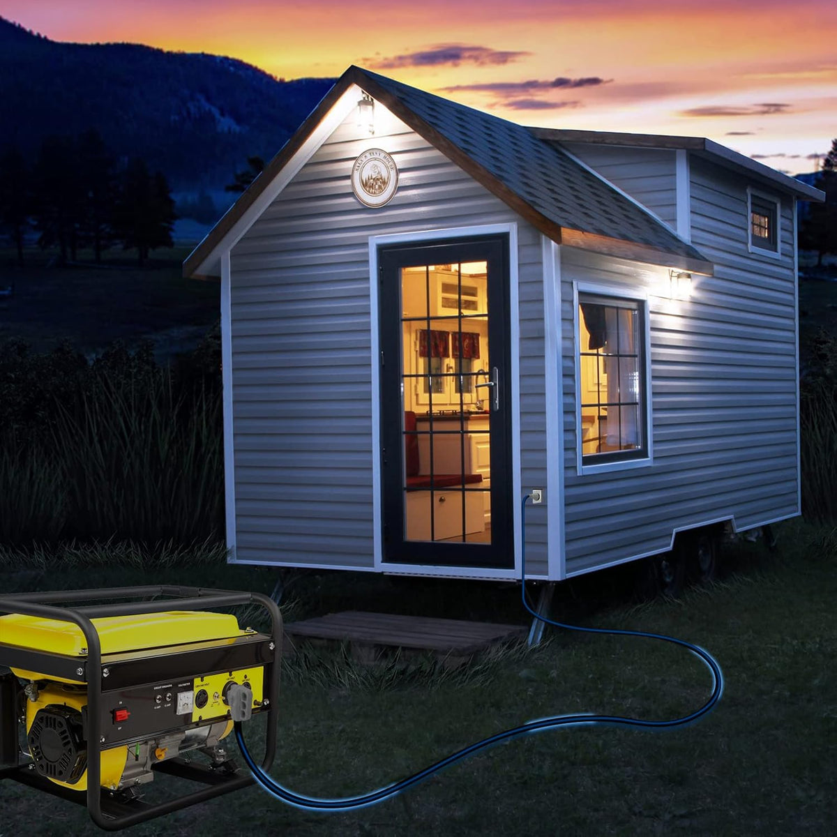 15FT 50 Amp RV Power Extension Cord with Cord Organizer M835