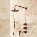 Thermostatic Shower System with Rainfall Shower Head and Hand Shower V932