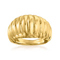 18kt Yellow Gold Electroform Dome Ring S78928