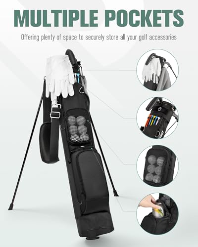 Lightweight Golf Stand Bag with 2 Way Dividers J7024