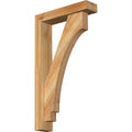 Western Red Cedar Rough Sawn Bracket with Offset Brace B4497
