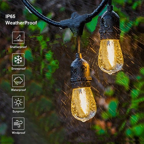 105FT Warm White S14 Shatterproof Outdoor String Lights B1173