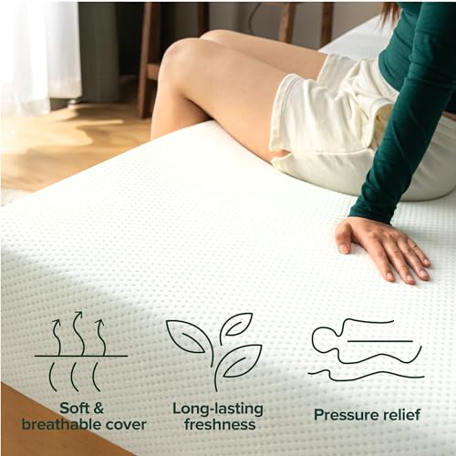 5 Inch Green Tea Memory Foam Mattress, Twin, Medium Firm F231