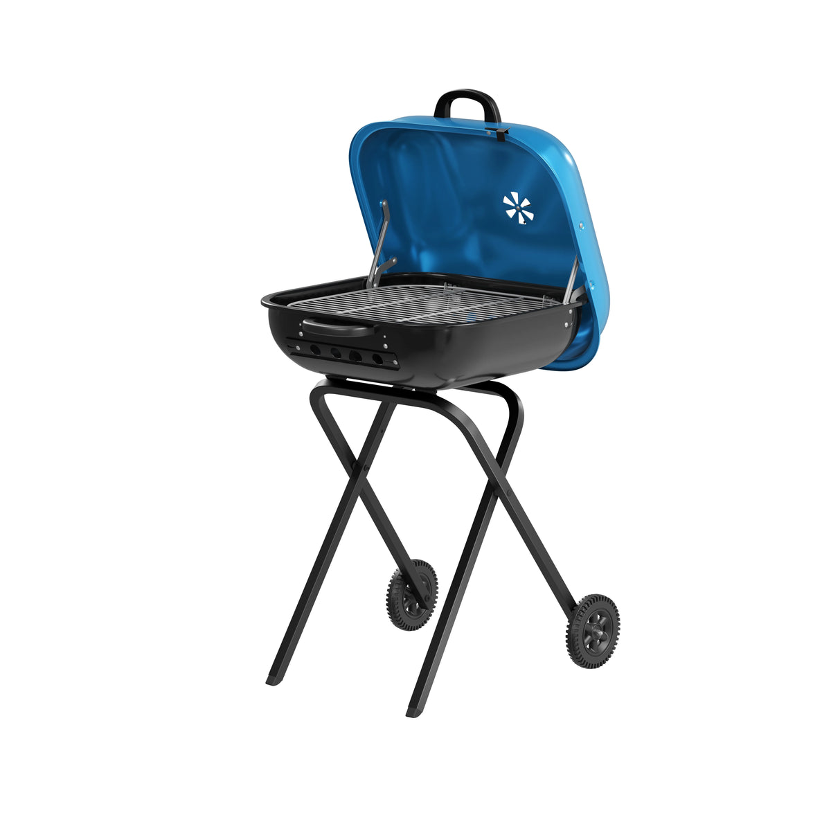 Blue Portable Steel Charcoal Grill I86160
