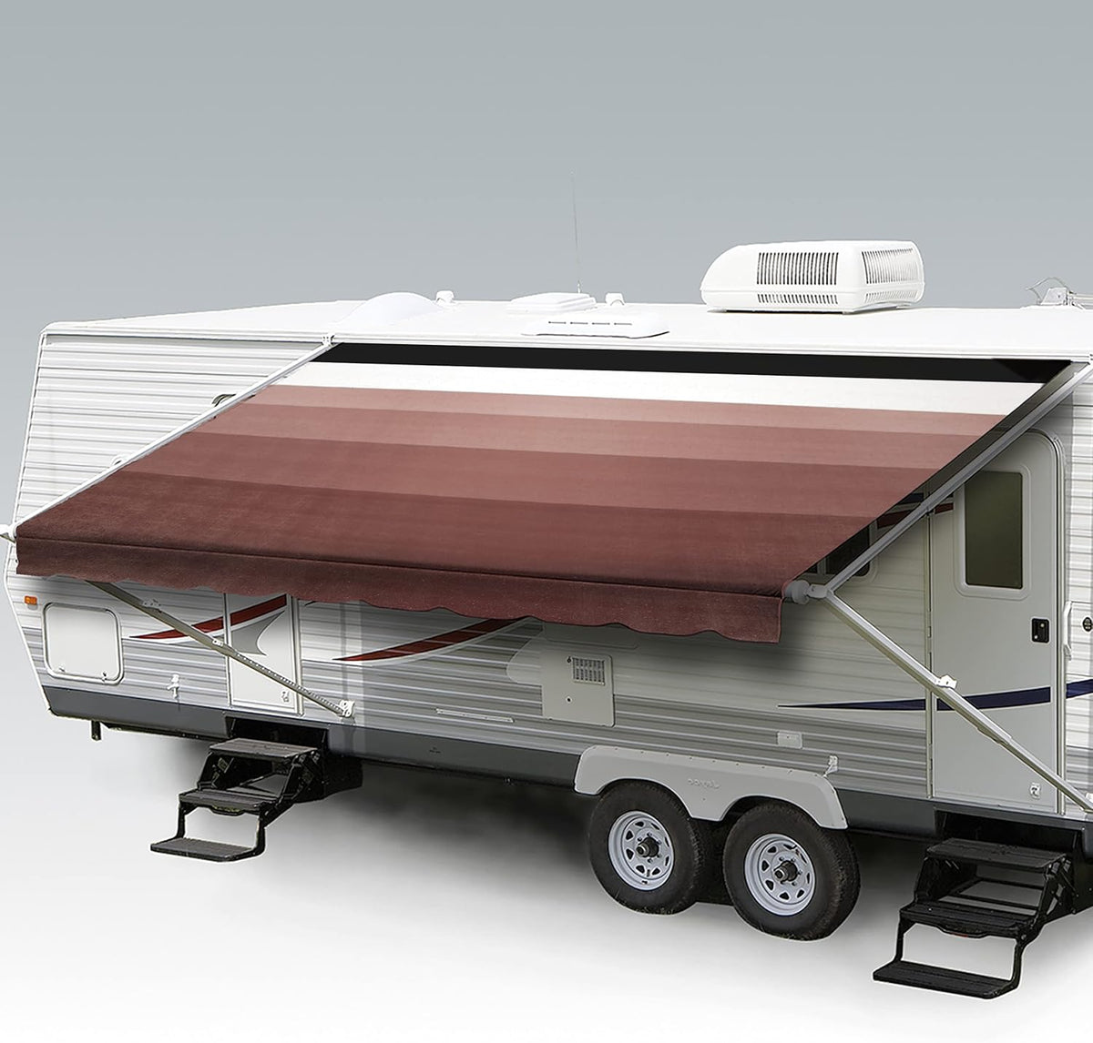 Heavy Duty Weatherproof Vinyl RV Awning Fabric Replacement V757449