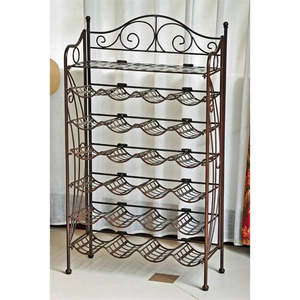 Iron 24-Bottle Wine Rack N482