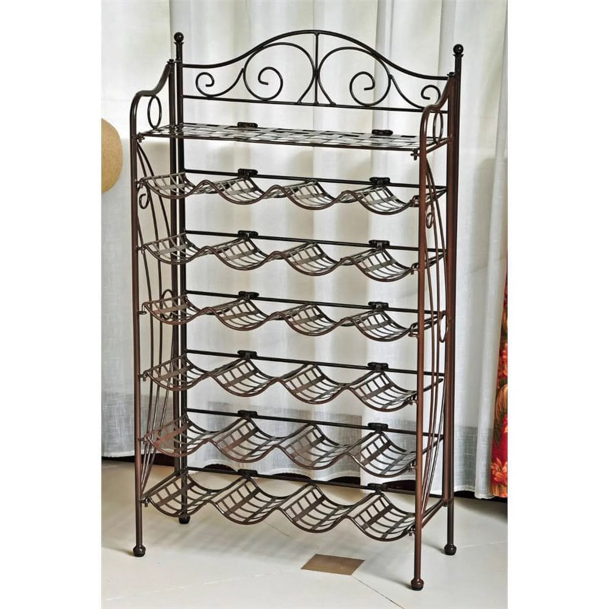 Iron 24-Bottle Wine Rack N482