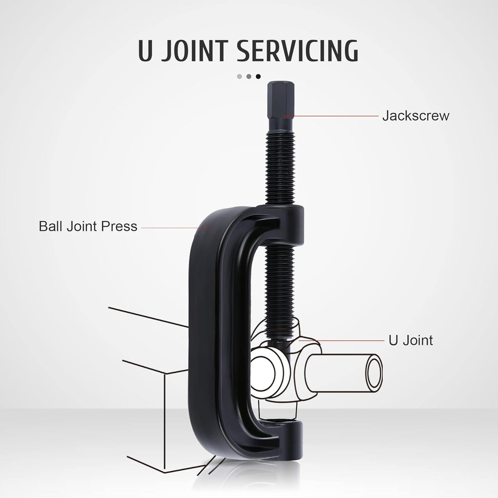 Heavy Duty Ball Joint Press & U Joint Removal Tool Kit with 4x4 Adapters, Pack of 2 X494