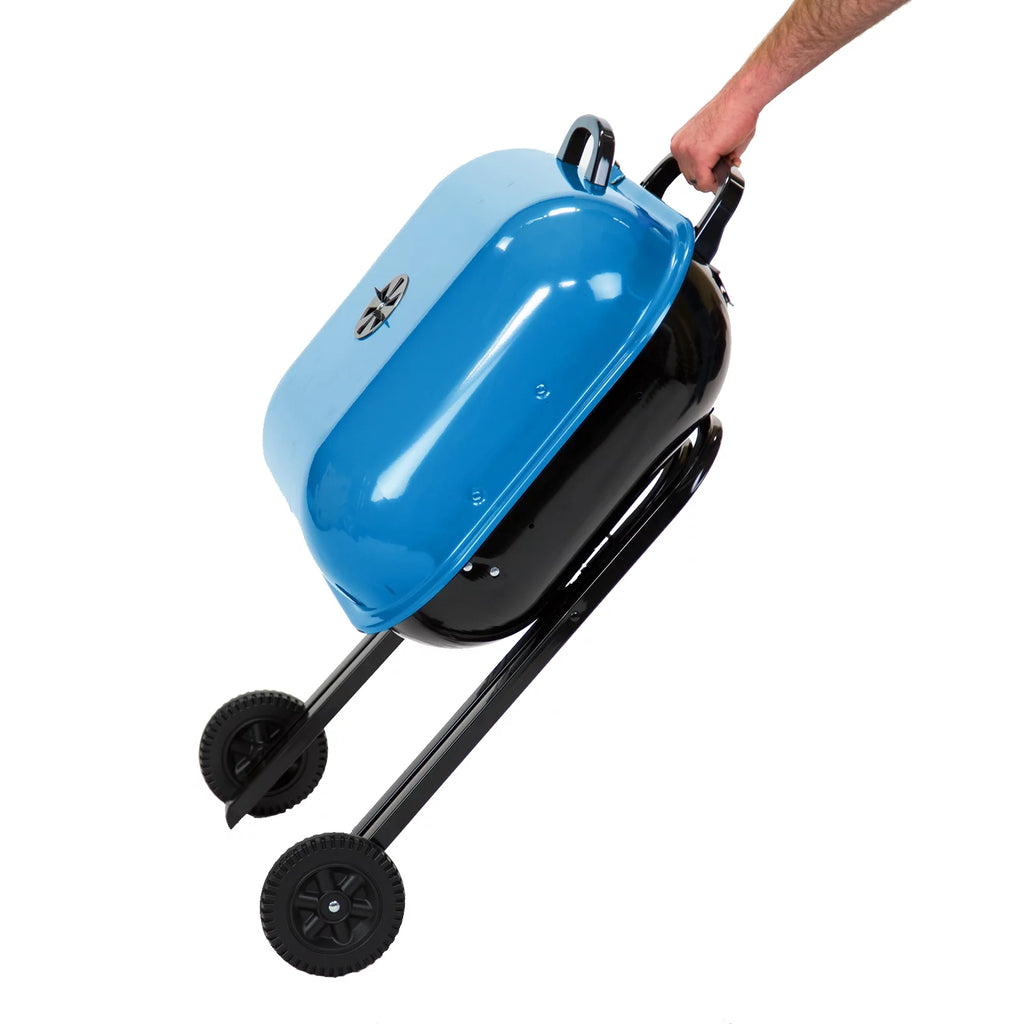 Blue Portable Steel Charcoal Grill I86160