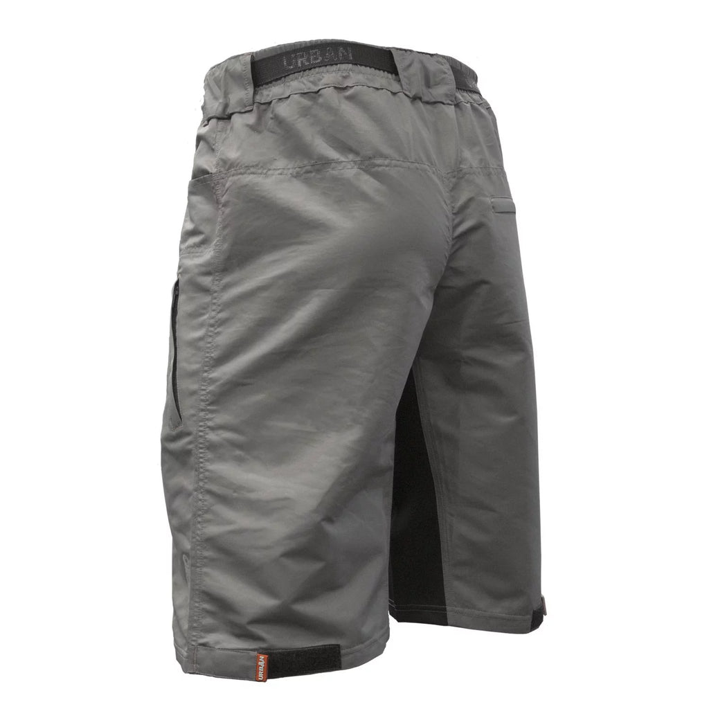 Men's Grey MTB Shorts with Padded Underliner Y727835
