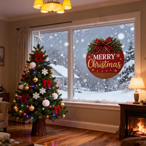 Christmas Wreath Hanging Sign with Bow D121