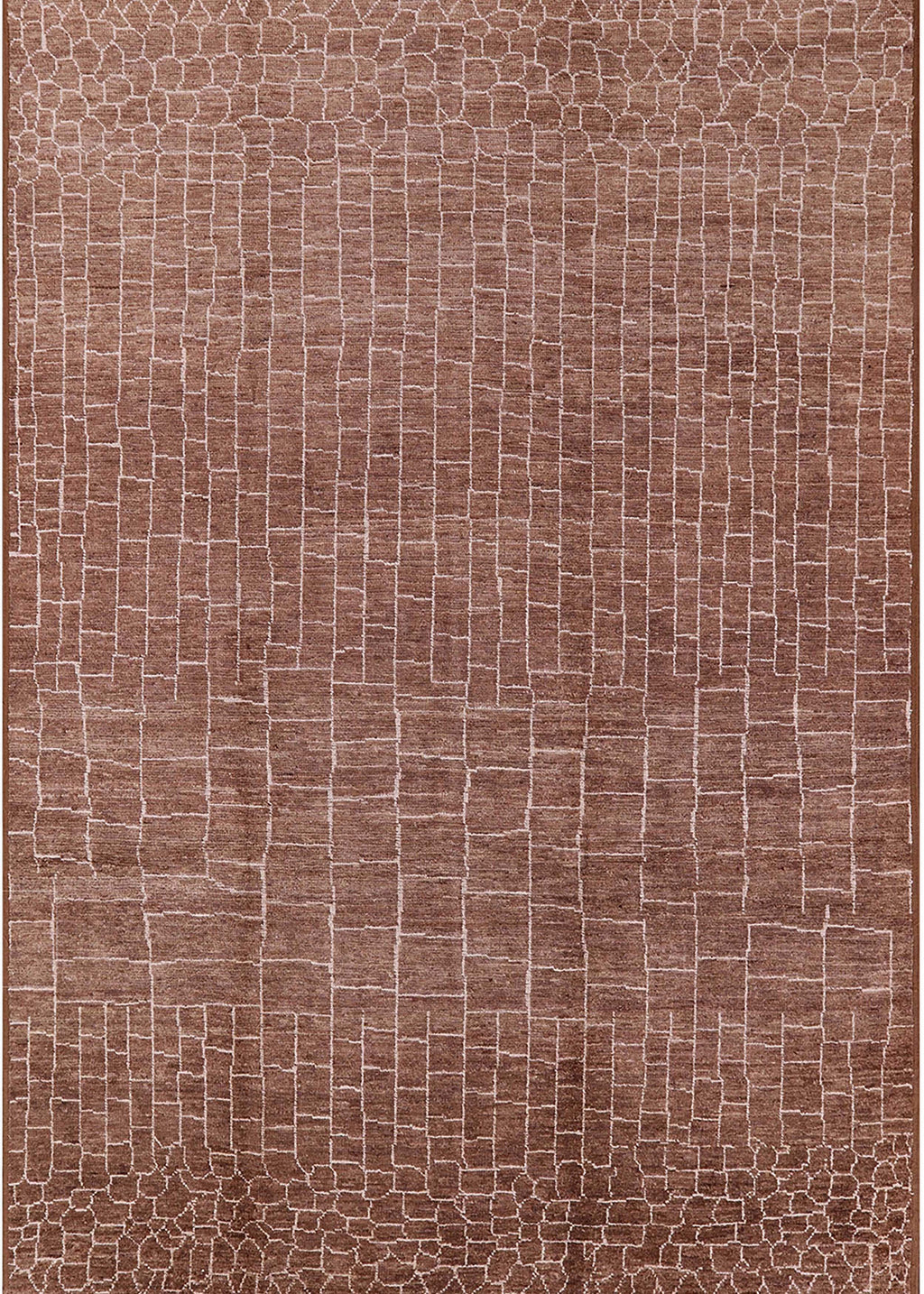 Light Copper Gold Rectangle Area Rug B437