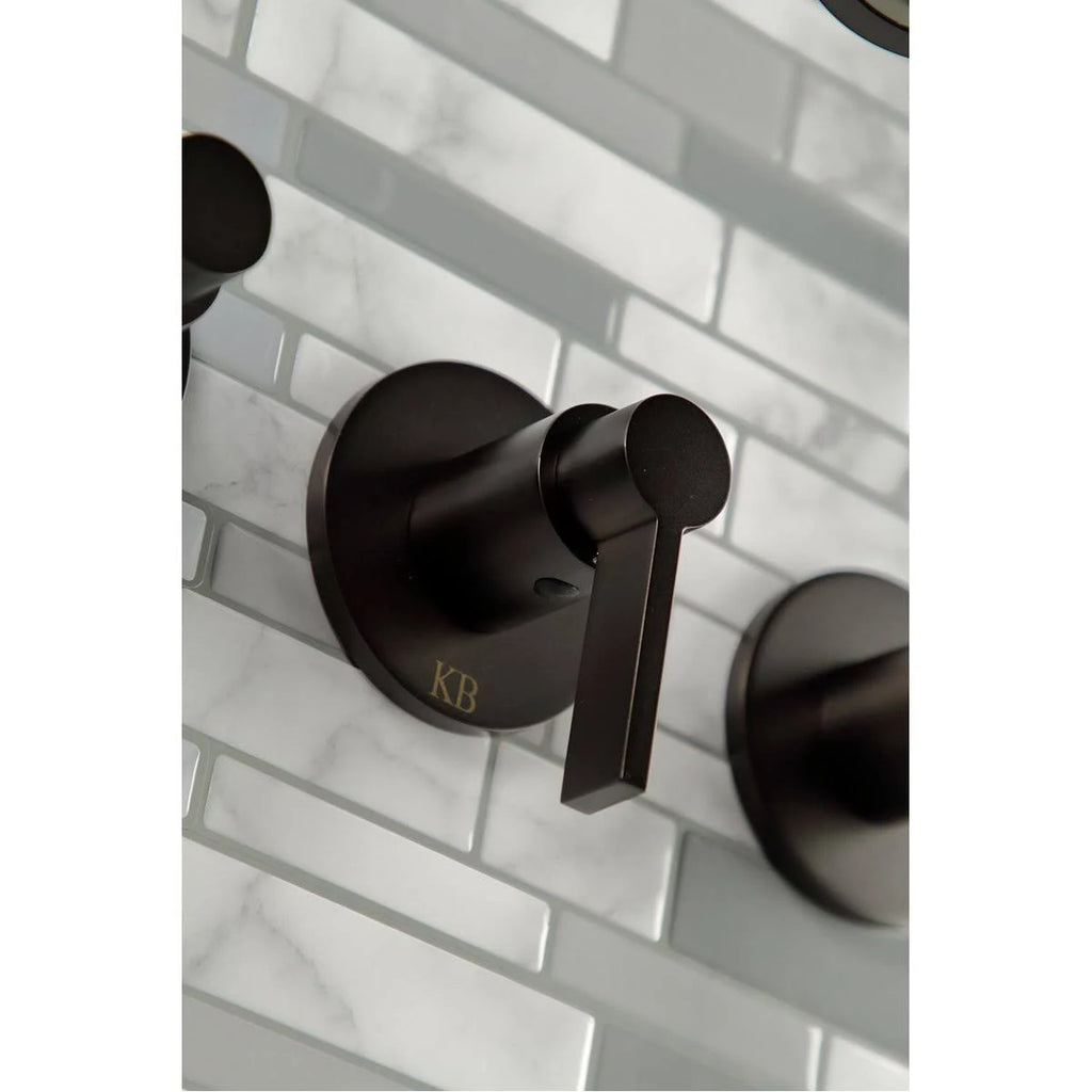 Oil Rubbed Bronze Three-Handle Tub and Shower Faucet Y213