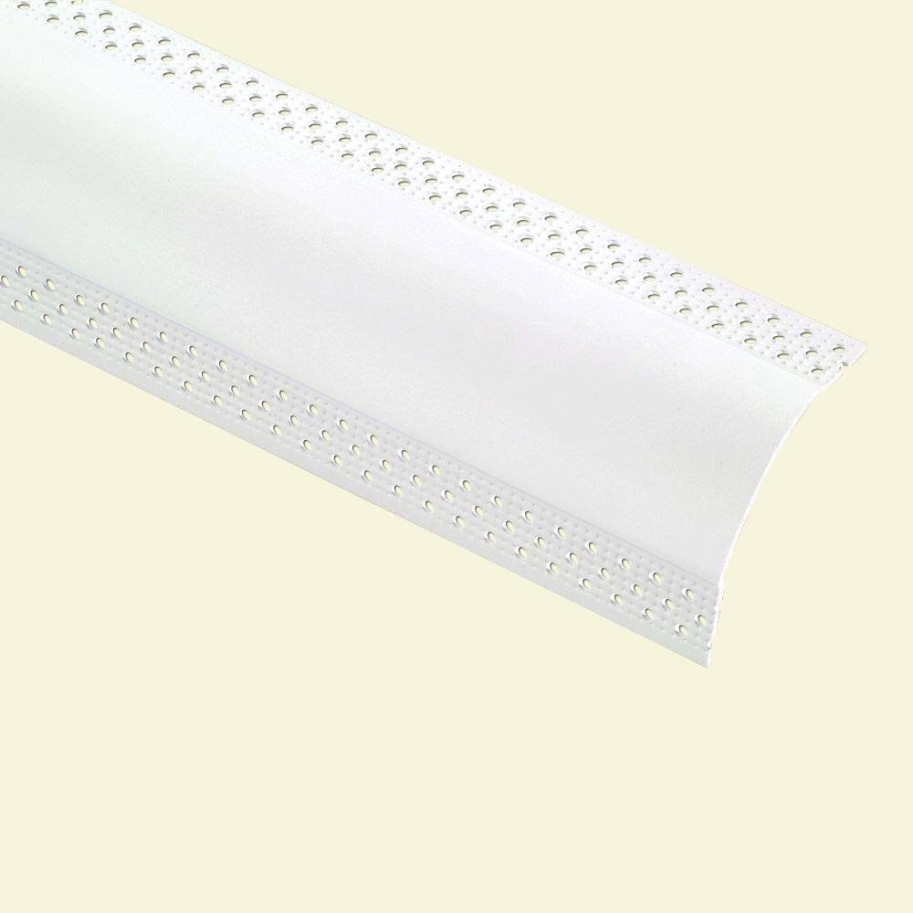 8 ft. x 1-1/2 in. Vinyl Bullnose Splay Corner Bead (30-Pack) Y924698