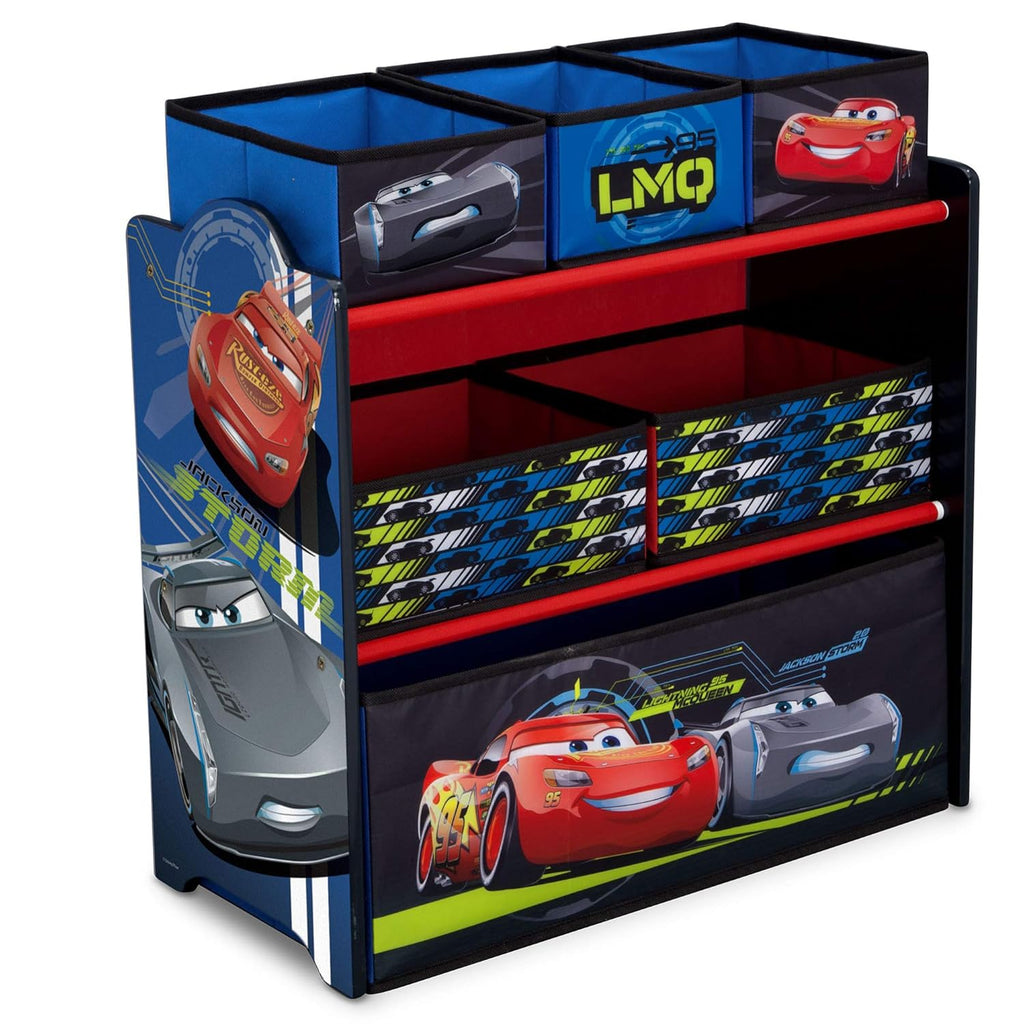 Toy Organizer and Kids Table and Chair Set With Storage (2 Chairs Included) F49132