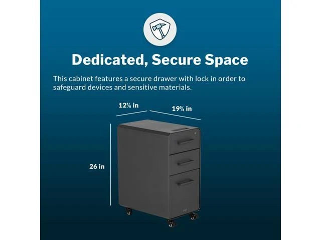 Slim File Cabinet with Three Drawers I513
