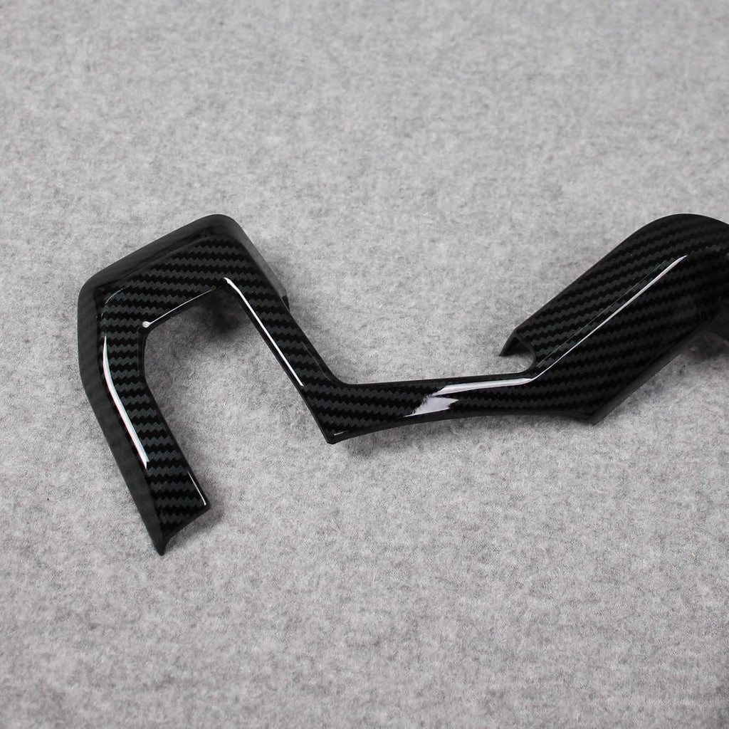 ABS Carbon Fiber Pattern Steering Wheel Trim Panel Cover C9299