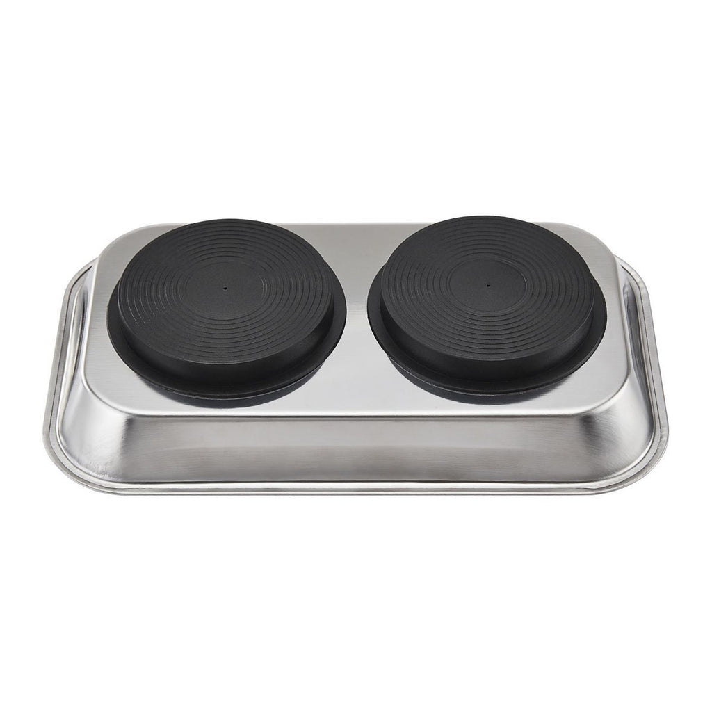 9-1/2 in. x 5-1/2 in. Magnetic Stainless Steel Parts Tray L701093