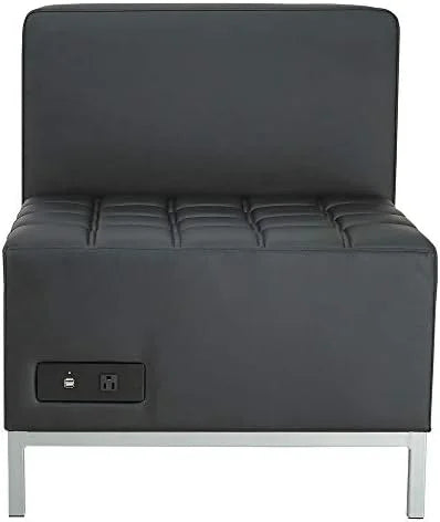 Black Powered Armless L Sectional Z717508