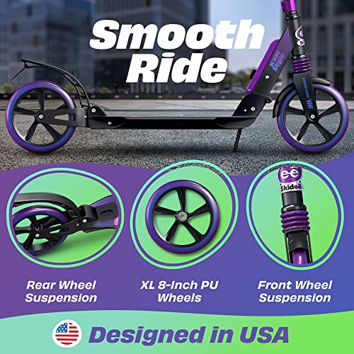 Adjustable Folding Adult Scooter with Large Wheels C170