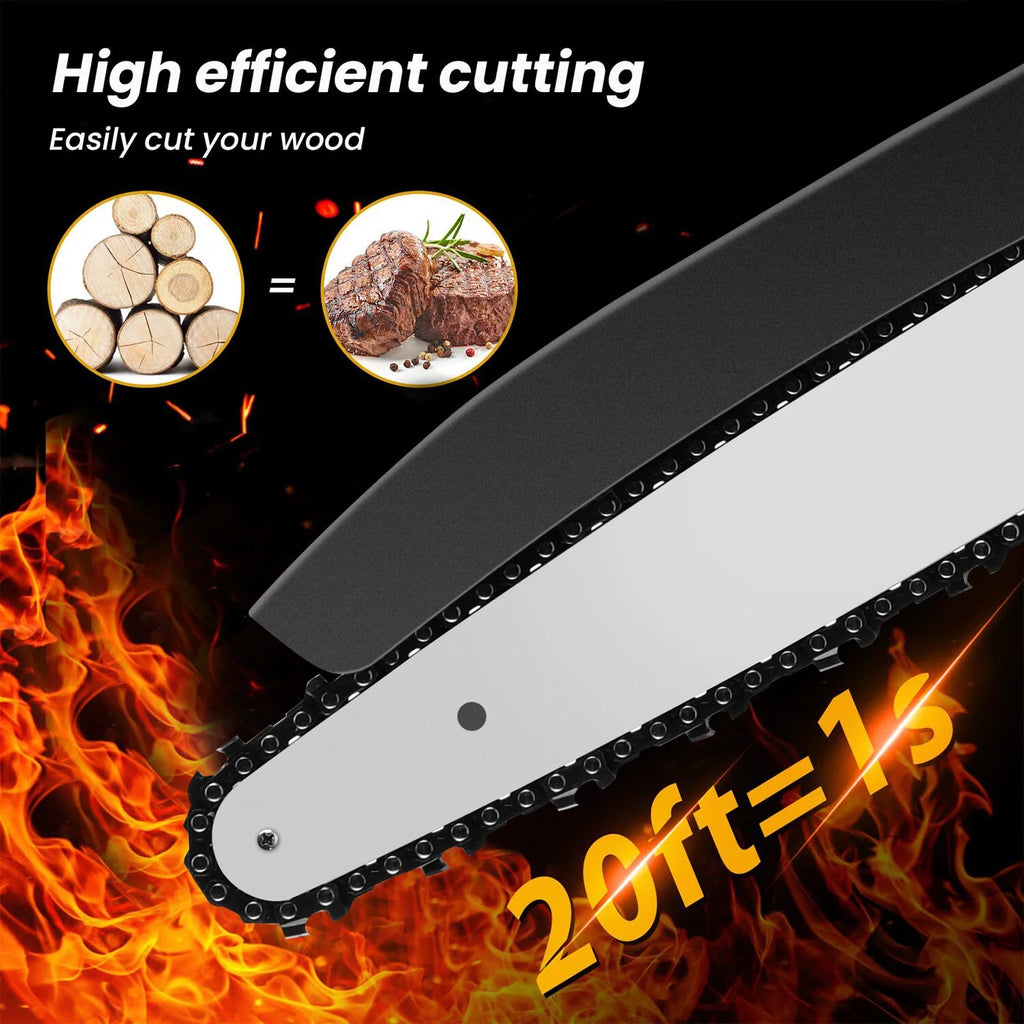 6 Inch 8 Inch Cordless Chainsaw with 2 Battery Auto-oil System J2846