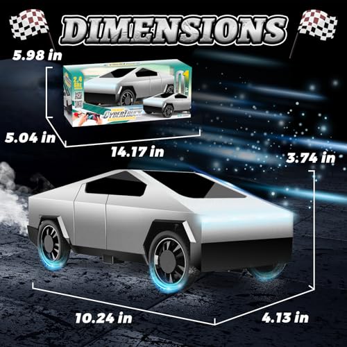 1:14 Remote Control Pick-up Truck with Light and Loadspace A40737