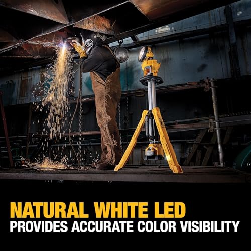 20V MAX Cordless LED Work Light and Tripod Base Kit with Battery and Charger L808