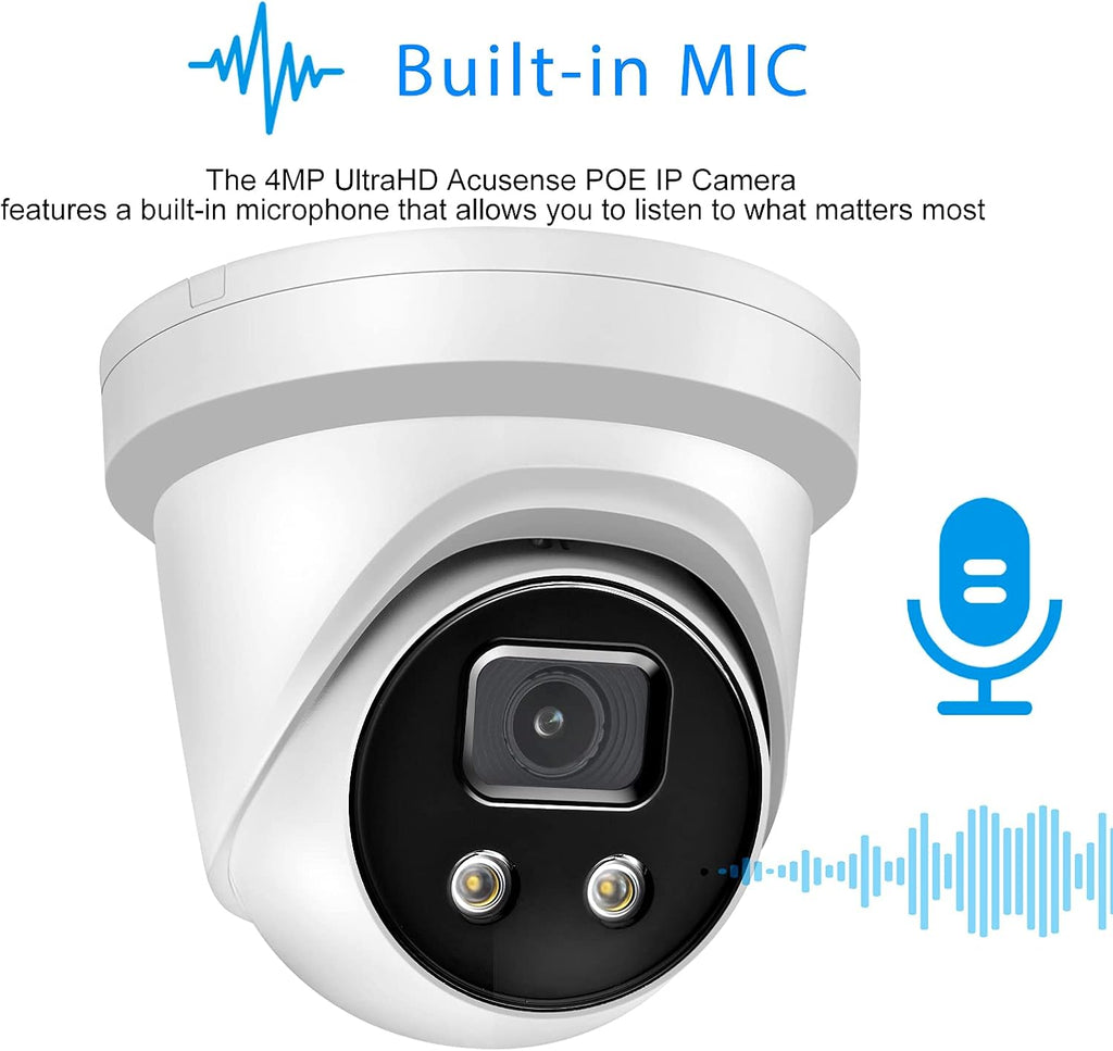 4MP POE IP Camera with Built-in Microphone and SD Slot E152990
