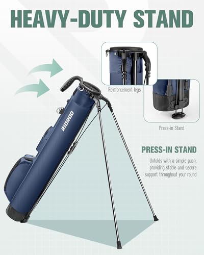 Lightweight Golf Stand Bag with 2 Way Dividers J7024