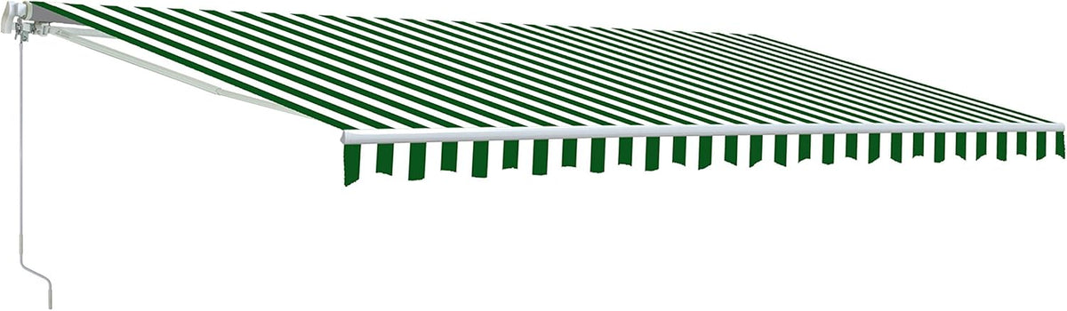 Motorized Retractable Patio Awning with Polyester Canopy K88560
