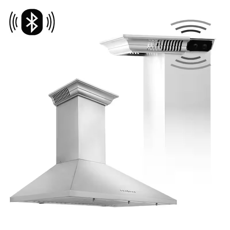 36 in. 400 CFM Ducted Wall Mount Range Hood in Stainless Steel G156