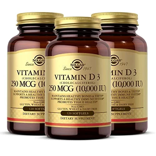 Vitamin D3 250 MCG (10,000 IU) 120 Softgels I645