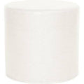 White Black Faux Leather Ottoman V8042