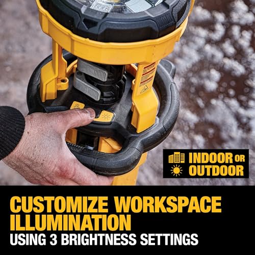 20V MAX Cordless LED Work Light and Tripod Base Kit with Battery and Charger L808