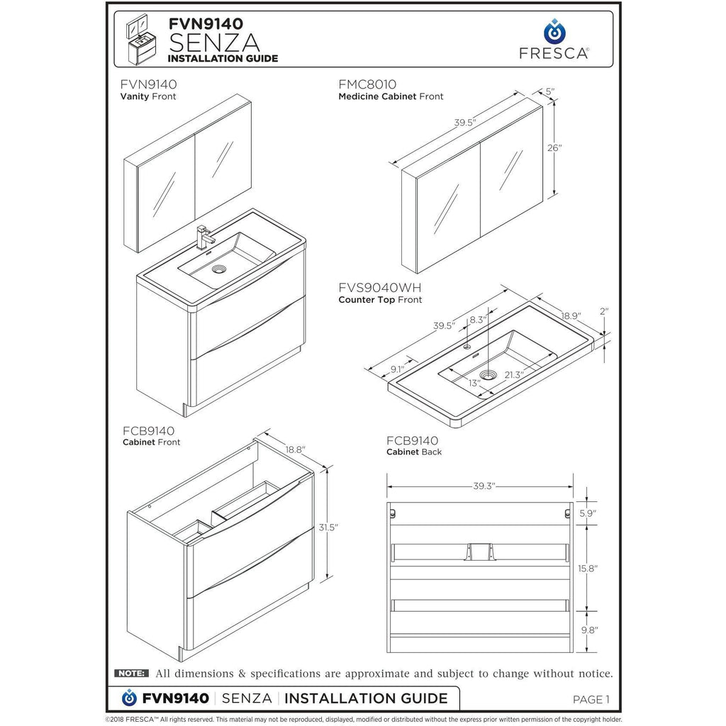 Glossy White Free Standing Bathroom Cabinet J7908