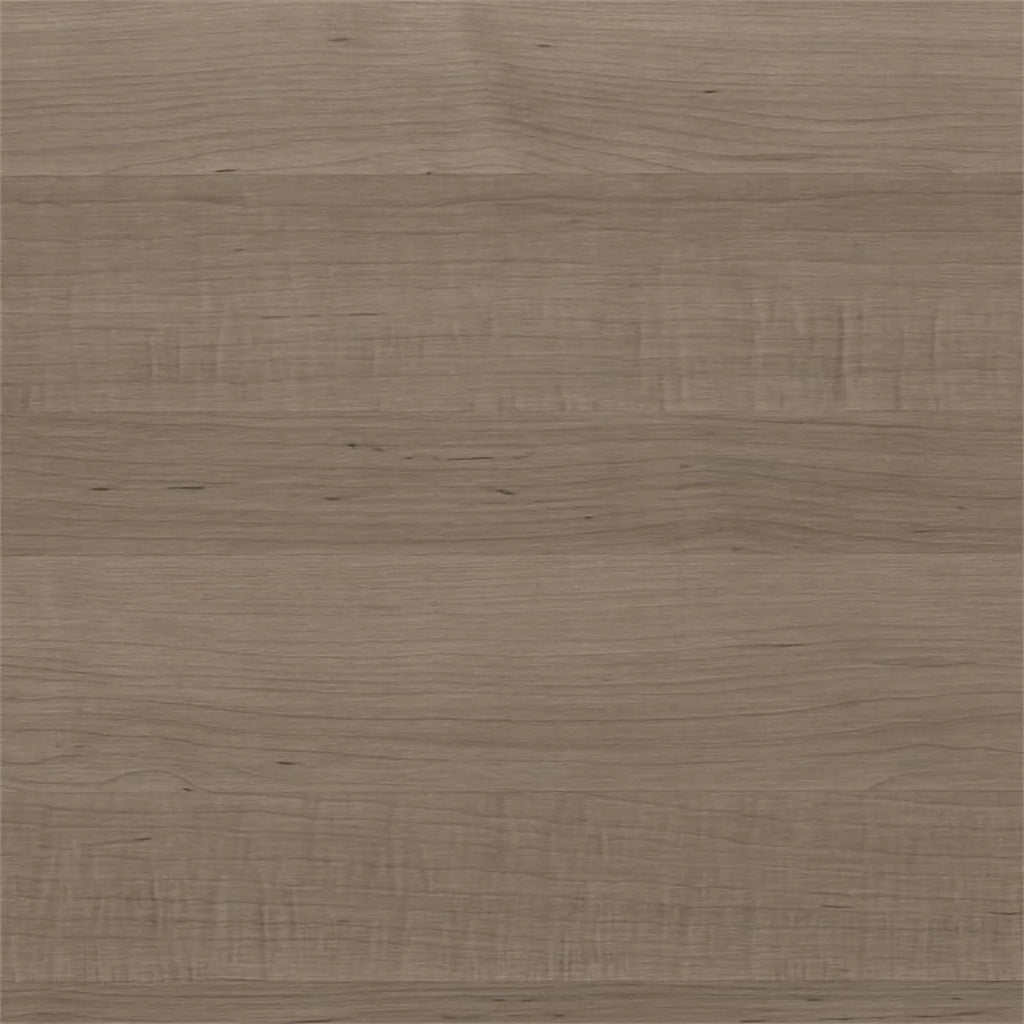 Ash Gray Engineered Wood Sit to Stand L Desk with Hutch X47279
