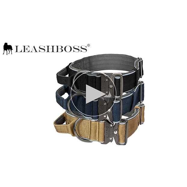 Heavy-Duty Adjustable Dog Collar with Handle U419788