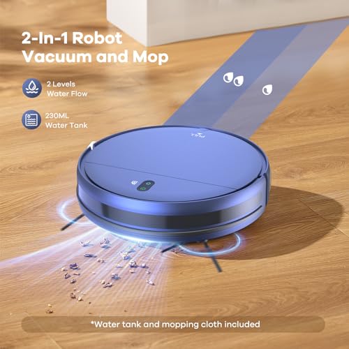 Robot Vacuum and Mop Combo, 2 in 1 Self-Charging Robotic Vacuum C81762