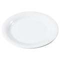 White 9x22 Melamine Narrow Rim Dinner Plate K582