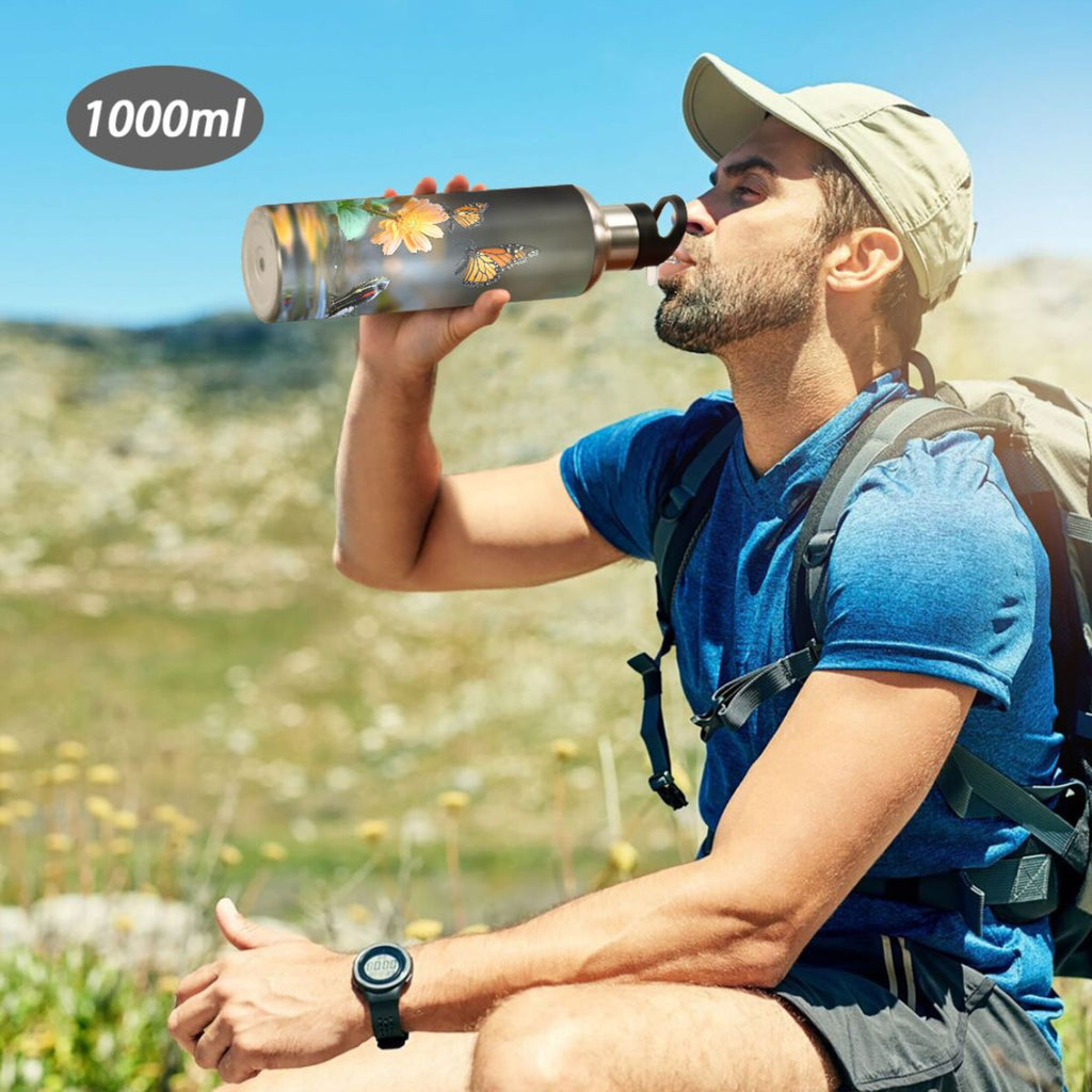 20 oz Insulated Stainless Steel Water Bottle with Straw Lid V18995