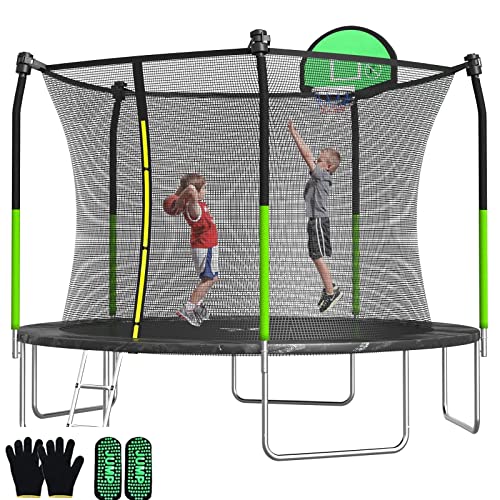 8FT 10FT 12FT 14FT 15FT Trampoline with Enclosure Net Q17623