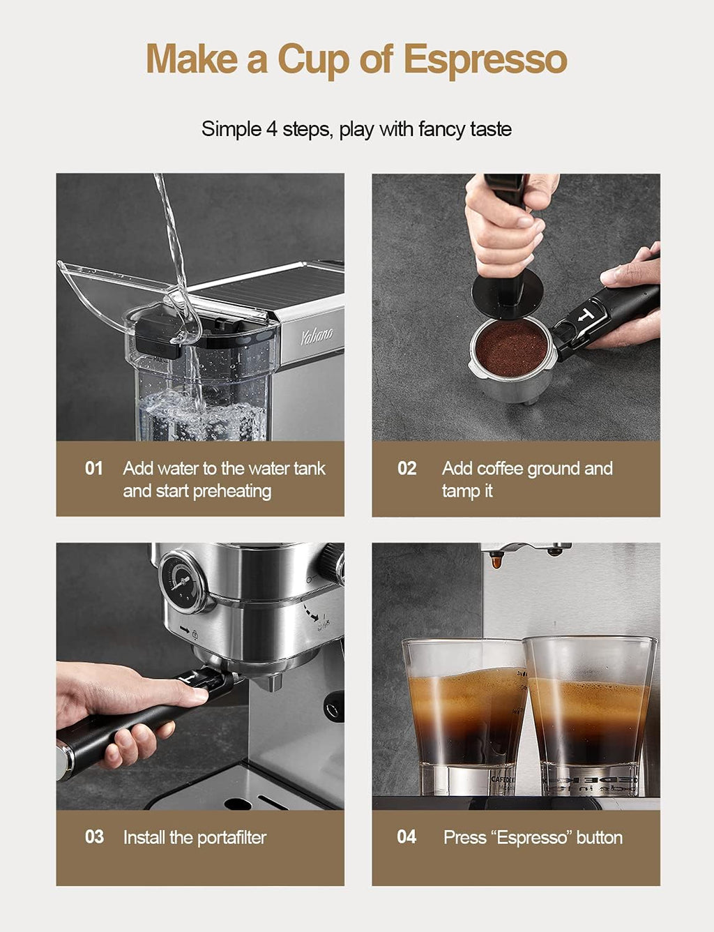 15 Bar Espresso Machine with Milk Frother D153041