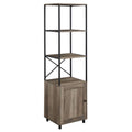 64x22 Storage Shelf with Cabinet Gray Wash B836379