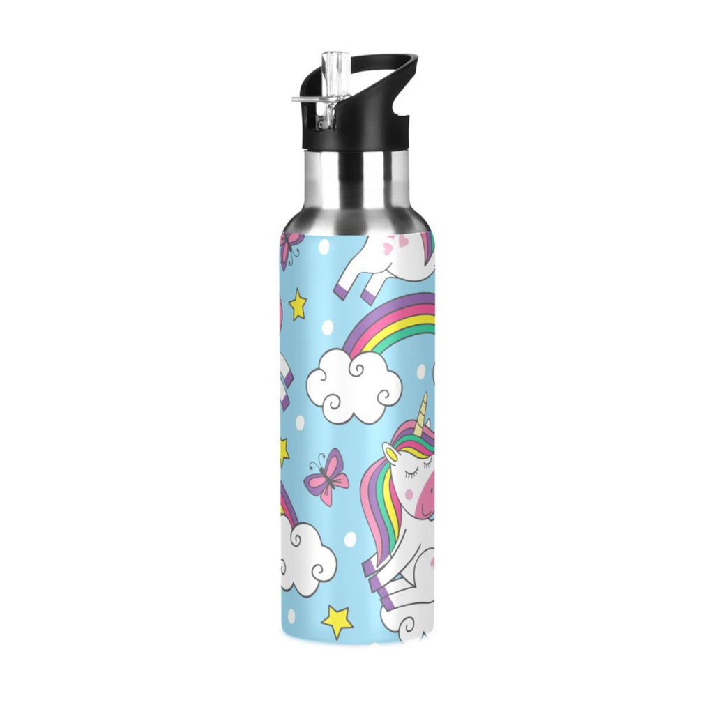 Stainless Steel Insulated Water Bottle with Straw Lid F3726